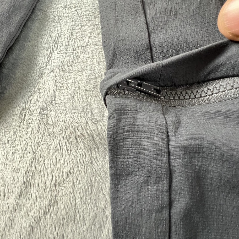 PrAna Sage Convertible Pants Womens 0 Gray Coal Hiking Travel Quick Dry Stretch - Picture 9 of 16